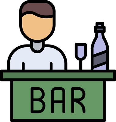 Bar Line Filled Icon