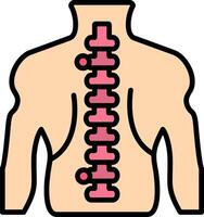 Ependymal Cells Line Filled Icon vector