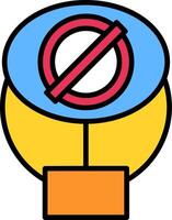 Nullability Line Filled Icon vector