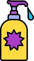 Soap Container Line Filled Icon vector