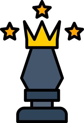 King Line Filled Icon