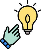 Solution Line Filled Icon vector