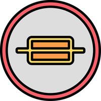 Fuse Line Filled Icon vector