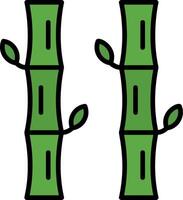 Sugar Cane Line Filled Icon vector