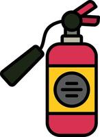 Fire Extinguisher Line Filled Icon vector
