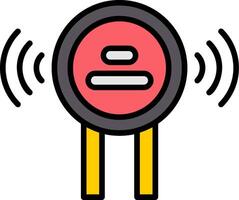 Ldr Sensor Line Filled Icon vector