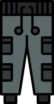 Pants Line Filled Icon