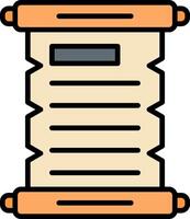 Scrolls Line Filled Icon vector