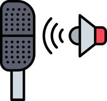 Sound Sensor Line Filled Icon vector