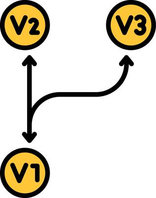 Version Control Line Filled Icon