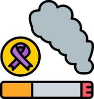 Cigarette Line Filled Icon vector