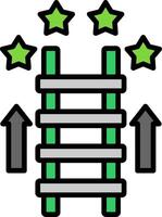 Ladder Line Filled Icon vector