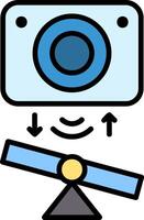 Tilt Sensor Line Filled Icon vector
