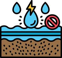 Aquifer Line Filled Icon vector