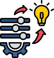 Modification Line Filled Icon vector