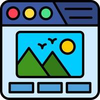 Call To Action Line Filled Icon vector
