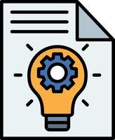 Idea Line Filled Icon vector