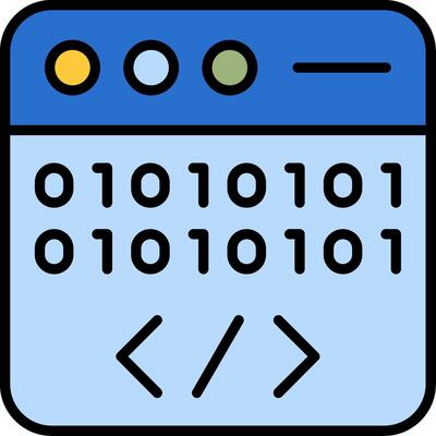 Programming Line Filled Icon