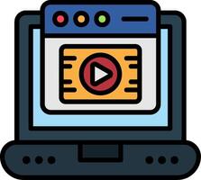 Digital Asset Line Filled Icon vector