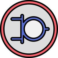 Or Gate Nema System Line Filled Icon vector