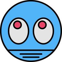 Googly Eyes Line Filled Icon vector