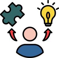 Soft Skills Line Filled Icon vector