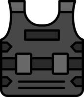 Armor Line Filled Icon vector
