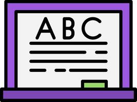 Blackboards Line Filled Icon vector
