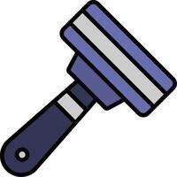 Deshedding Line Filled Icon vector