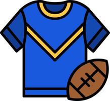 Jersey Line Filled Icon vector