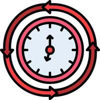 Iteration Line Filled Icon vector