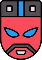Mask Line Filled Icon vector