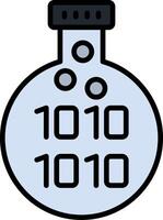 Data Science Line Filled Icon vector
