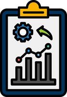 Checklist Line Filled Icon vector