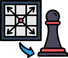 Move Line Filled Icon vector
