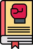 Boxing Line Filled Icon vector