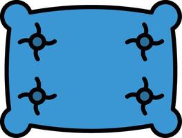 Pillow Line Filled Icon vector