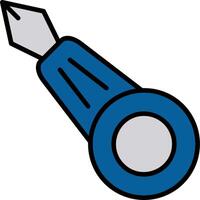 Threader Line Filled Icon vector