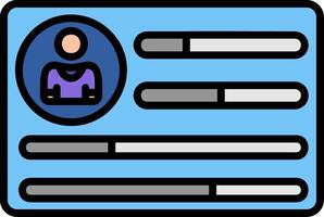 Customer Line Filled Icon vector