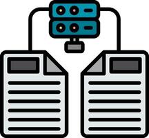Proxy Line Filled Icon vector