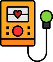 Sphygmomanometer Line Filled Icon vector