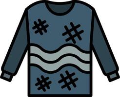 Sweater Line Filled Icon vector