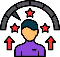Performance Line Filled Icon vector