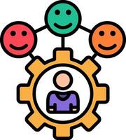 Preference Line Filled Icon vector