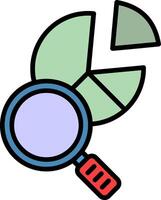 Benchmark Line Filled Icon vector