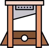 Guillotine Line Filled Icon vector