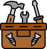 Toolbox Line Filled Icon vector