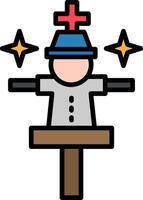 Hand Puppet Line Filled Icon vector