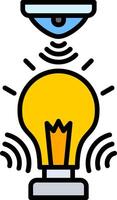 Light Sensor Line Filled Icon vector