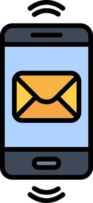 Smartphone Line Filled Icon